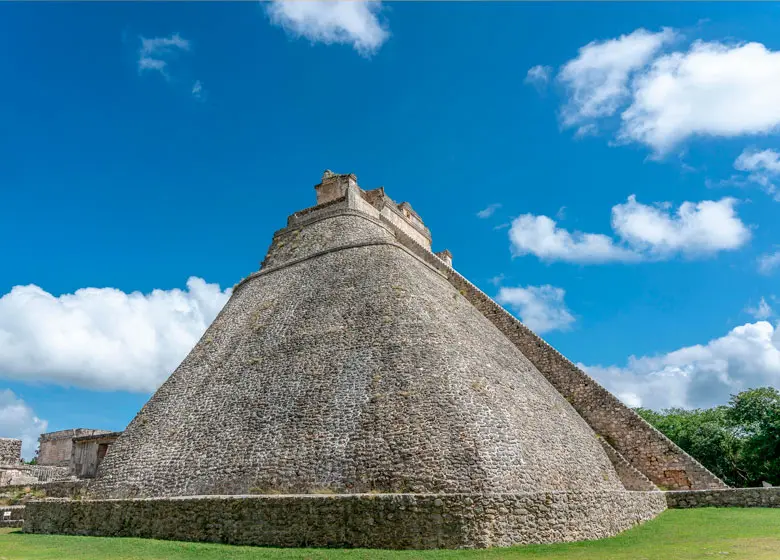 Spectacular Mayan pyramid in Uxmal